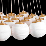 Люстра подвесная круглая с сферическими плафонами из натурального камня Glowing Spheres варинант исполнения - 3 | Loft Concept в Нижнем Новгороде