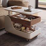 Журнальный столик передвижной с подъемной столешницей Table Trolley варинант исполнения - 6 | Loft Concept в Нижнем Новгороде