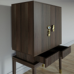 Кабинетный шкаф Elsa Dreams Walnut с 2-мя ящиками варинант исполнения - 2 | Loft Concept в Нижнем Новгороде