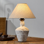 Настольная лампа с керамическим фактурным основанием и тканевым абажуром Eastern Tale варинант исполнения - 3 | Loft Concept в Нижнем Новгороде