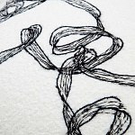 Кресло без подлокотников на деревянных ножках белое с вышивкой Sharp Armchair варинант исполнения - 5 | Loft Concept в Нижнем Новгороде