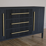 Буфет Primo с тремя ящиками и двумя фасадами Черный дуб варинант исполнения - 3 | Loft Concept в Нижнем Новгороде