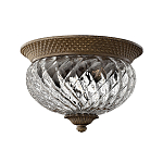 Потолочный светильник с чашеобразным плафоном из толстого волнообразного стекла и широким узорчатым основанием Hinkley варинант исполнения - 9 | Loft Concept в Нижнем Новгороде