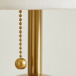 Настольная лампа на круглом основании из натурального камня Bartolomeo варинант исполнения - 3 | Loft Concept в Нижнем Новгороде