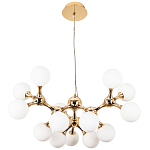 Люстра с плафонами из стеклянных шаров Pearls Suspension Gold Chandelier варинант исполнения - 2 | Loft Concept в Нижнем Новгороде