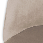 Барный стул со спинкой и металлической подставкой на 4-х деревянных ножках Бежевый Велюр Vendramin Chair варинант исполнения - 3 | Loft Concept в Нижнем Новгороде