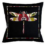 Подушка декоративная стрекоза цветной узор Ikat Pattern варинант исполнения - 1 | Loft Concept в Нижнем Новгороде
