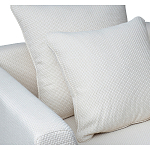 Дизайнерское кресло мягкое с обивкой из рогожки кремового цвета Decoration of Everything варинант исполнения - 2 | Loft Concept в Нижнем Новгороде