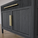 Буфет Primo с двумя ящиками и двумя фасадами Черный дуб варинант исполнения - 6 | Loft Concept в Нижнем Новгороде