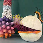 Статуэтка фантастический фрукт Exotic Tropical Fruit orange and white 67 варинант исполнения - 1 | Loft Concept в Нижнем Новгороде