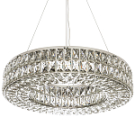 Круглая люстра с хрустальным декором Langlais Crystal Chrome Chandelier варинант исполнения - 1 | Loft Concept в Нижнем Новгороде