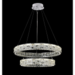 Люстра на 2 кольца с текстурной огранкой Reflection of Reality варинант исполнения - 9 | Loft Concept в Нижнем Новгороде