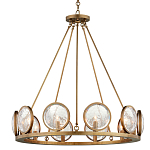 Люстра круглая с прозрачными рельефными плафонами Crystal Prism варинант исполнения - 1 | Loft Concept в Нижнем Новгороде