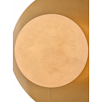 Бра круглое с плафоном из натурального камня на латунном основании Cryptocrystalline Stone варинант исполнения - 4 | Loft Concept в Нижнем Новгороде