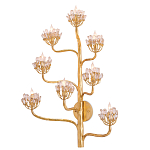 Бра золотое в виде растения Golden Flower Glade варинант исполнения - 2 | Loft Concept в Нижнем Новгороде