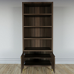 Книжный Стеллаж Elsa Dreams Walnut с задней стенкой варинант исполнения - 3 | Loft Concept в Нижнем Новгороде