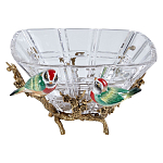 Чаша квадратная из прозрачного стекла с фигурками разноцветных птиц Eden Garden варинант исполнения - 1 | Loft Concept в Нижнем Новгороде