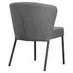 Стул серый с широкой закругленной спинкой Chair Gray Attractive варинант исполнения - 3 | Loft Concept в Нижнем Новгороде