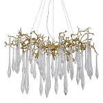 Люстра подвесная с прозрачными подвесками в форме капель Droplet Chandelier варинант исполнения - 1 | Loft Concept в Нижнем Новгороде