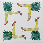 Плитка дизайнерская с рисунком Пина Колада варинант исполнения - 2 | Loft Concept в Нижнем Новгороде