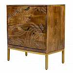 Прикроватная тумба с фактурным фасадом Termite варинант исполнения - 3 | Loft Concept в Нижнем Новгороде