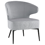 Современное мягкое кресло на металлических ножках Rakush Grey варинант исполнения - 1 | Loft Concept в Нижнем Новгороде