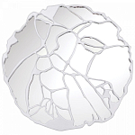 Зеркало кругле в декоративной раме белого цвета White Ratio варинант исполнения - 1 | Loft Concept в Нижнем Новгороде