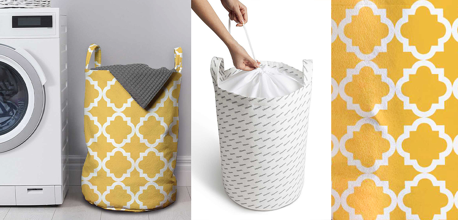 Корзина Yellow Ornament Basket Корзина Yellow Ornament Basket - Loft-Concept в Нижнем Новгороде