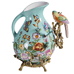 Кувшин с птичкой и  цветочным рисунком Blue Garden варинант исполнения - 2 | Loft Concept в Нижнем Новгороде