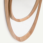 Ассиметричное зеркало в дубовой раме Infinity Symbol варинант исполнения - 3 | Loft Concept в Нижнем Новгороде