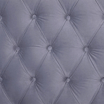 Кровать двуспальная серая с основанием из массива дерева с мягким изголовьем Velour Beds варинант исполнения - 4 | Loft Concept в Нижнем Новгороде