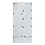 Зеркало-окно с эффектом старения в венецианском стиле Venetian White Mirror варинант исполнения - 2 | Loft Concept в Нижнем Новгороде