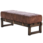 Банкетка Duncan винтажная коричневая кожа варинант исполнения - 3 | Loft Concept в Нижнем Новгороде