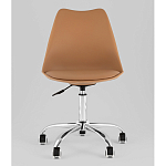 Офисный стул на металлическом основании EGGERY Brown пластик варинант исполнения - 5 | Loft Concept в Нижнем Новгороде