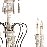 Люстра с состаренными резными элементами Graceful Profile варинант исполнения - 1 | Loft Concept в Нижнем Новгороде