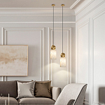 Подвесной светильник светодиодный с цилиндрическим плафоном Stone Helios варинант исполнения - 5 | Loft Concept в Нижнем Новгороде