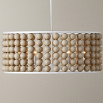 Люстра в форме цилиндра с вставками из деревянных бусин Wooden Beads варинант исполнения - 7 | Loft Concept в Нижнем Новгороде