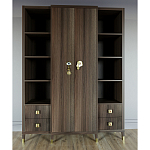 Большой шкаф с витриной Elsa Dreams Walnut варинант исполнения - 1 | Loft Concept в Нижнем Новгороде