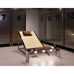 Дизайнерское кресло на металлическом каркасе с подставкой для ног Poltronova Mies Armchair варинант исполнения - 13 | Loft Concept в Нижнем Новгороде