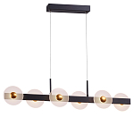 Линейный подвесной светильник с круглыми плафонами и золотистыми акцентами Aurelia Circles варинант исполнения - 2 | Loft Concept в Нижнем Новгороде