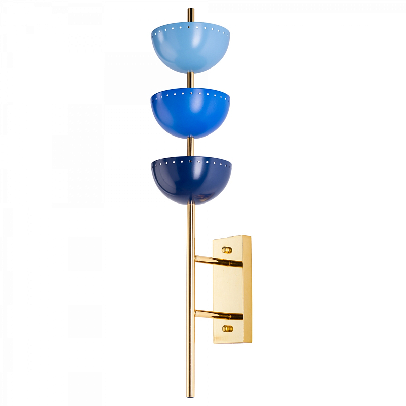 Бра LISBON SCONCE Blue Синий Глянцевое золото Голубой в Нижнем Новгороде | Loft Concept 