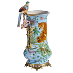 Ваза из фарфора с птицей на бронзовой ветке Garden of Eden варинант исполнения - 1 | Loft Concept в Нижнем Новгороде