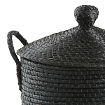 Корзина с крышкой из плетеной рисовой соломы Safiri Wicker Basket варинант исполнения - 2 | Loft Concept в Нижнем Новгороде