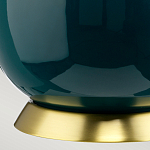 Настольная лампа с коническим дымчато-зелёным абажуром из искусственного шёлка Quintiesse варинант исполнения - 6 | Loft Concept в Нижнем Новгороде