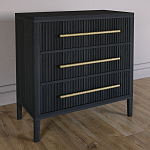 Комод Primo с 3 выдвижными ящиками Черный дуб варинант исполнения - 4 | Loft Concept в Нижнем Новгороде