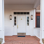 Настенный фонарь цилиндрической формы с рифленым стеклом в золотом каркасе на черном прямоугольном основании Eurofase варинант исполнения - 8 | Loft Concept в Нижнем Новгороде