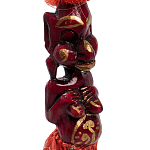 Деревянная декоративная статуэтка Asmat Red Straw Headdress Statuette Red варинант исполнения - 3 | Loft Concept в Нижнем Новгороде