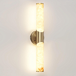 Бра с вытянутым цилиндрическим плафоном из белого алебастра на круглом основании Латунь Cryptocrystalline Stone варинант исполнения - 1 | Loft Concept в Нижнем Новгороде