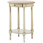 Круглый кофейный стол с ящиком Emilien Montmartre Provence Coffee Table варинант исполнения - 1 | Loft Concept в Нижнем Новгороде