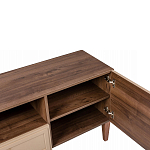 ТВ-тумба бежевая из массива бука с 2-мя дверками и ящиком Wenge Light варинант исполнения - 3 | Loft Concept в Нижнем Новгороде